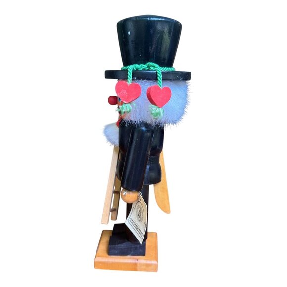 Vtg Christian Ulbricht Seiffener Nutcracker Chimney Sweeper w/Ladder Erzgebirge - Picture 4 of 7